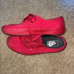 Red on red vans